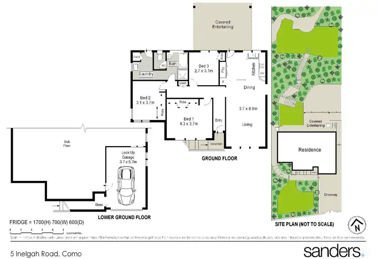 Floorplan of Homely house listing, 5 Inelgah Road, Como NSW 2226