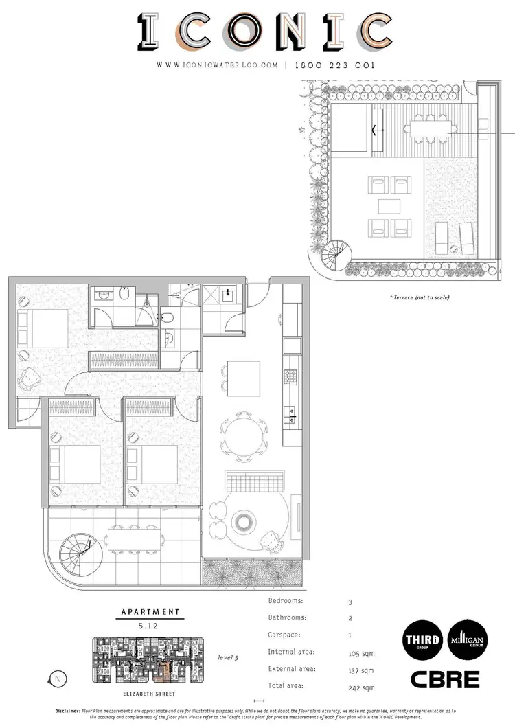 Floorplan of Homely apartment listing, 5.12/830 Elizabeth Street, Waterloo NSW 2017