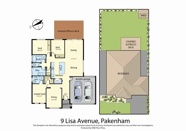 Floorplan of Homely house listing, 9 Lisa Avenue, Pakenham VIC 3810