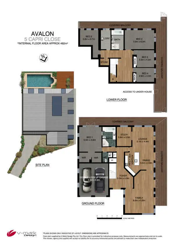 Floorplan of Homely house listing, 5 Capri Close, Avalon NSW 2107