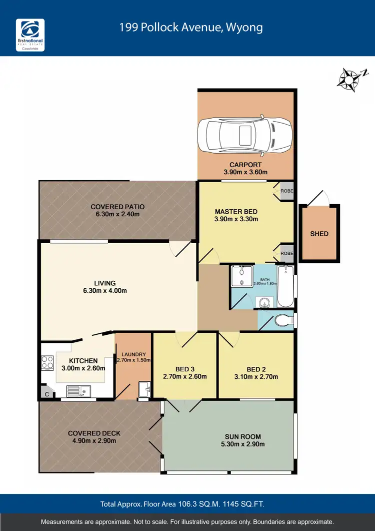 Floorplan of Homely house listing, 199 Pollock Avenue, Wyong NSW 2259