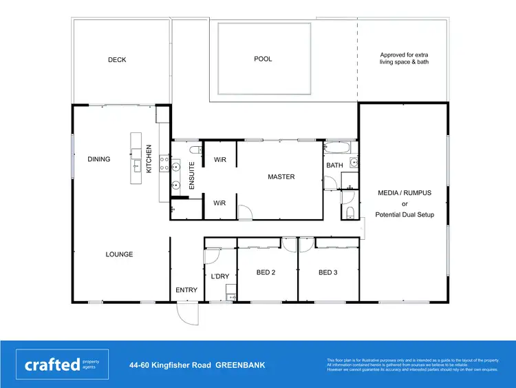 Floorplan of Homely house listing, 44-60 Kingfisher Road, Greenbank QLD 4124