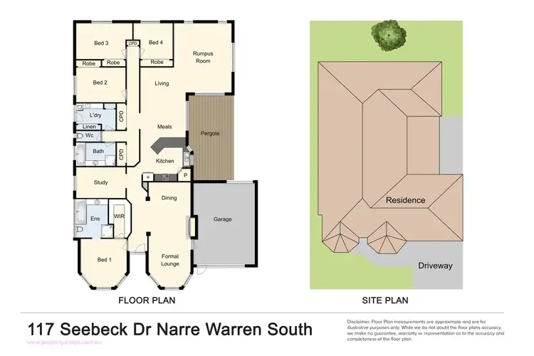 Floorplan of Homely house listing, 117 Seebeck Drive, Narre Warren South VIC 3805