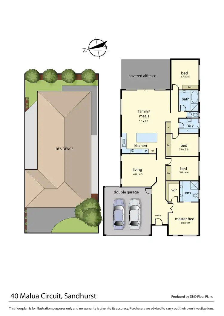 Floorplan of Homely house listing, 40 Malua Circuit, Sandhurst VIC 3977