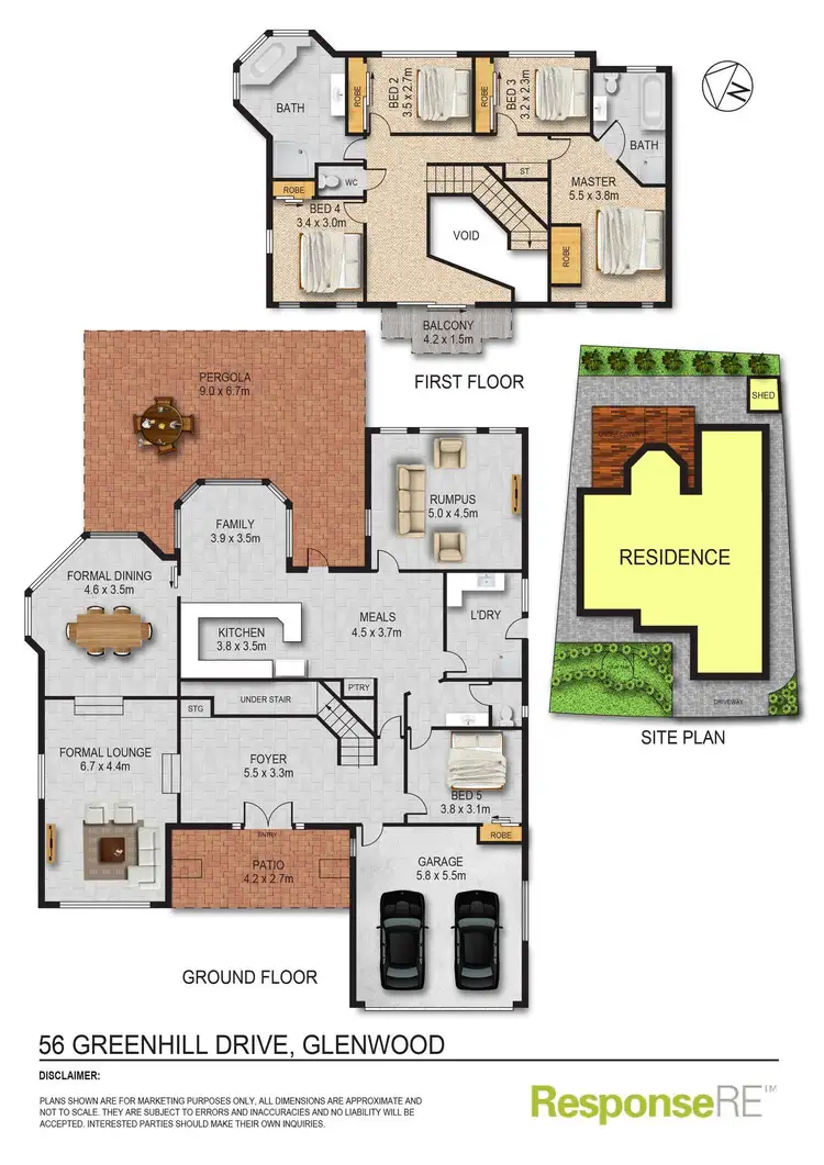 Floorplan of Homely house listing, 56 Greenhill Drive, Glenwood NSW 2768