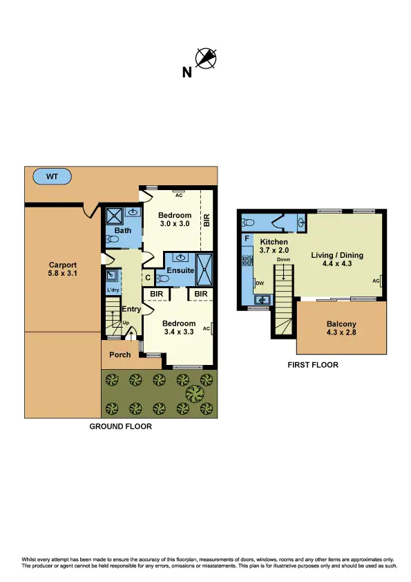 Floorplan of Homely house listing, 22 Whittaker Street, Maidstone VIC 3012