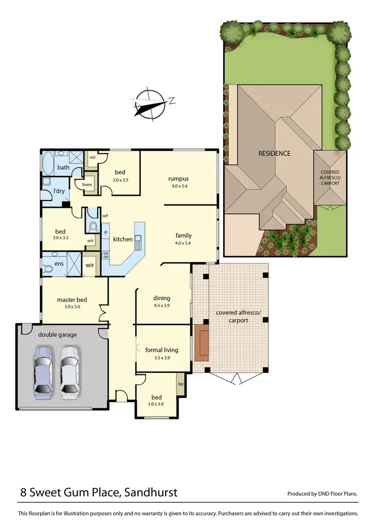 Floorplan of Homely house listing, 8 Sweet Gum Place, Sandhurst VIC 3977