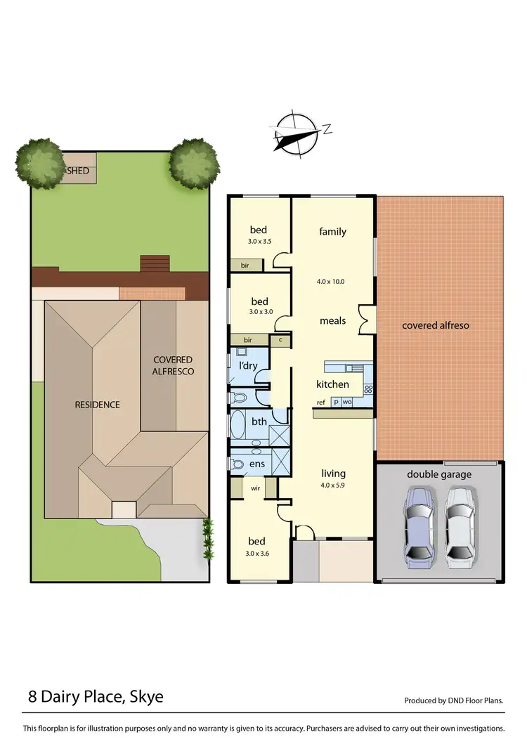 Floorplan of Homely house listing, 8 Dairy Place, Skye VIC 3977