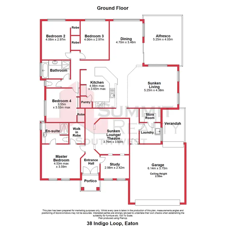 Floorplan of Homely house listing, 38 Indigo Loop, Eaton WA 6232