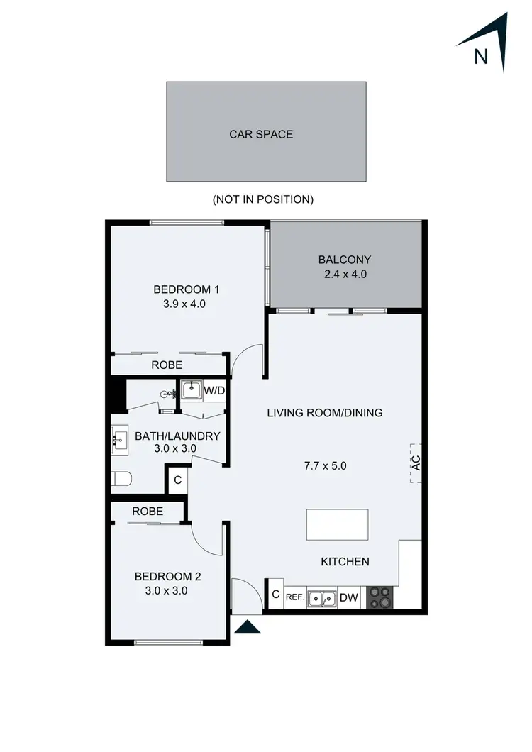 Floorplan of Homely apartment listing, Level 11/1103/55 Merchant Street, Docklands VIC 3008