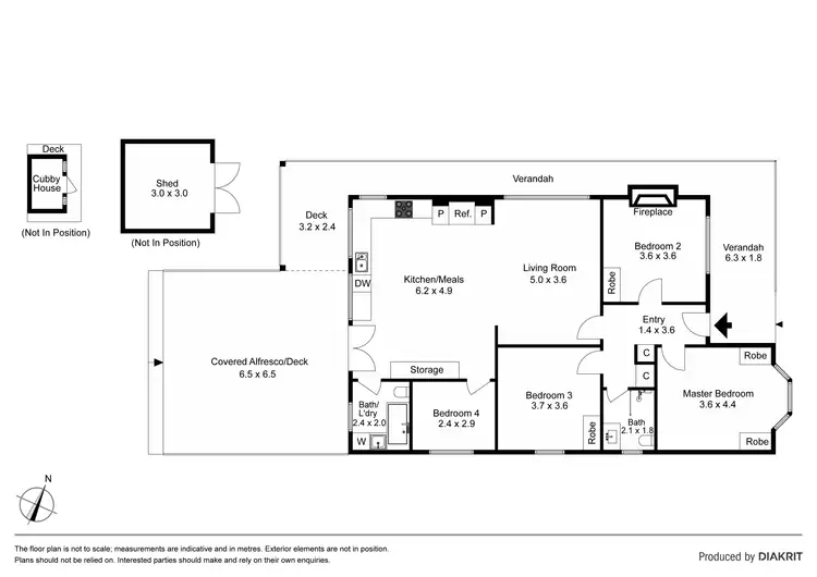 Floorplan of Homely house listing, 353 Stony Point Road, Crib Point VIC 3919