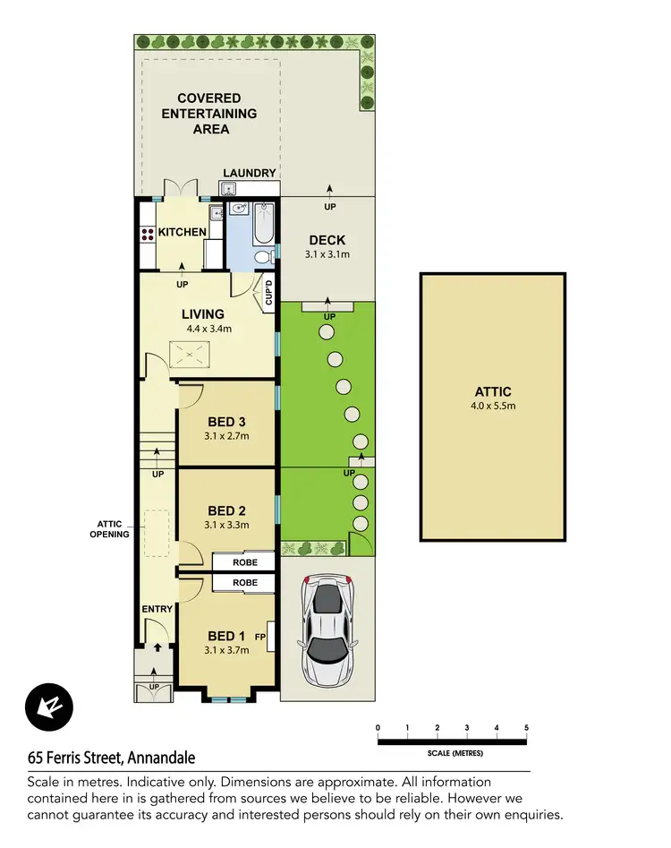 Floorplan of Homely terrace listing, 65 Ferris Street, Annandale NSW 2038