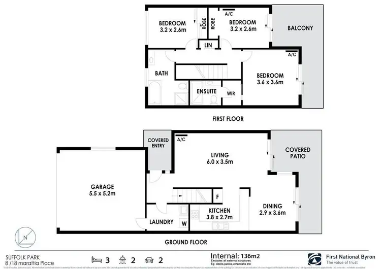 Floorplan of Homely townhouse listing, 8/19 Marattia Place, Suffolk Park NSW 2481
