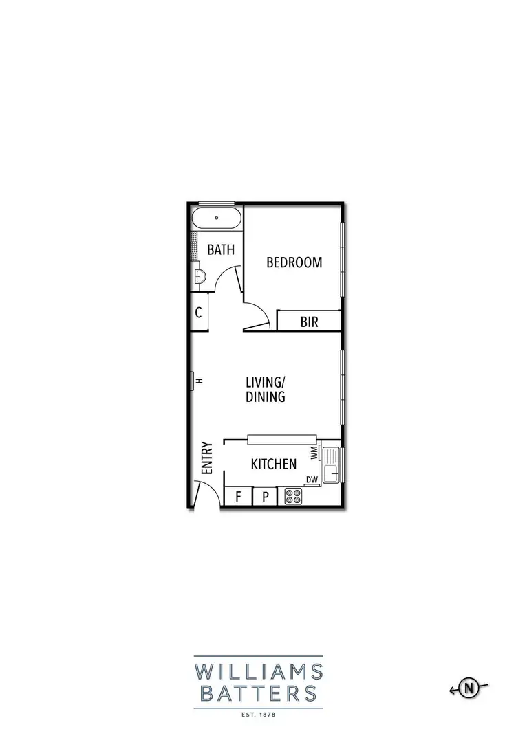 Floorplan of Homely apartment listing, 18/43 Caroline Street, South Yarra VIC 3141