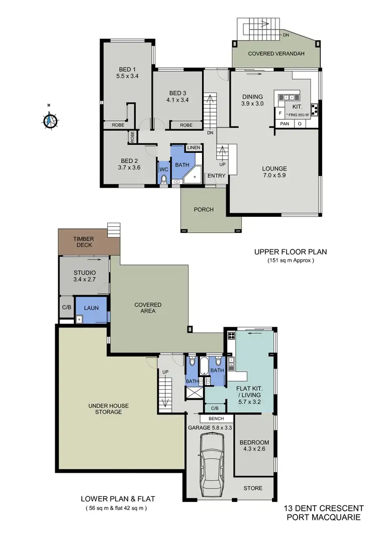Floorplan of Homely house listing, 13 Dent Crescent, Port Macquarie NSW 2444