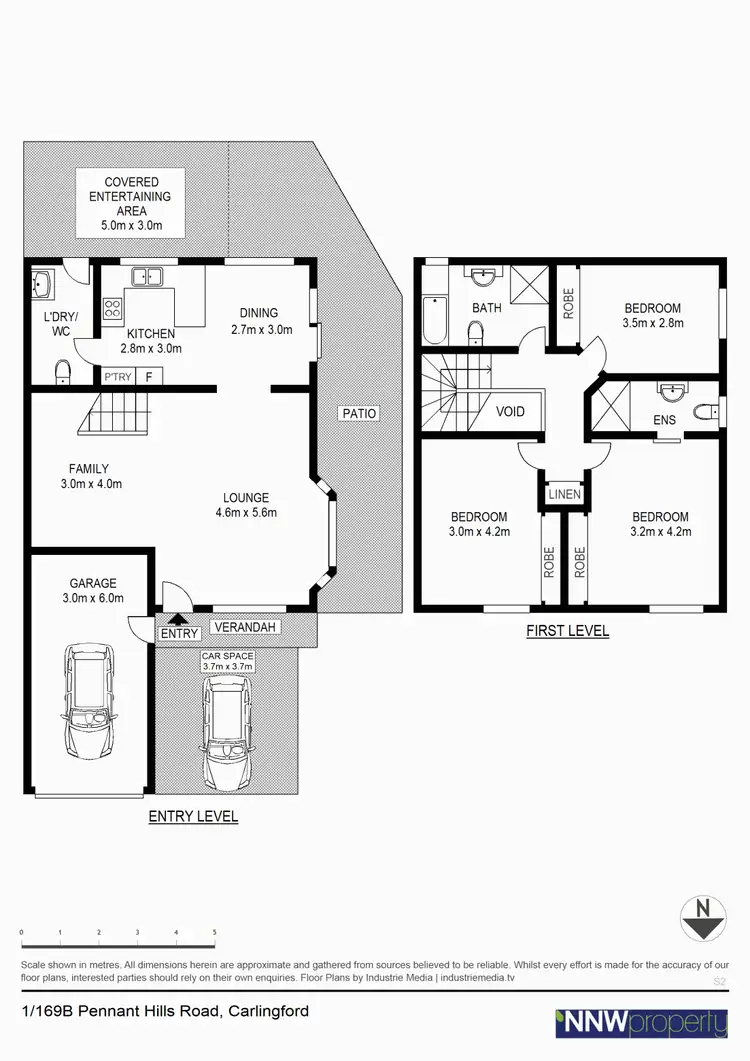 Floorplan of Homely semi-detached listing, 1/169b Pennant Hills Road, Carlingford NSW 2118