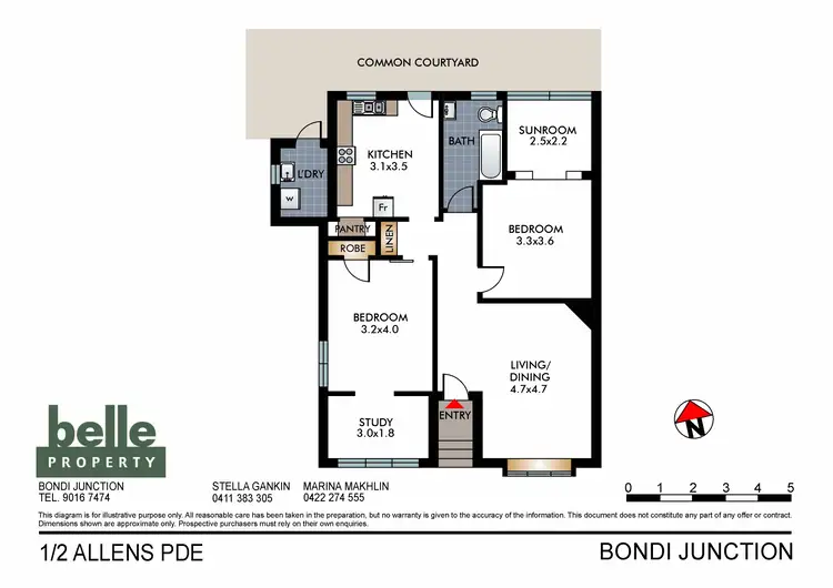 Floorplan of Homely apartment listing, 1/2 Allens Parade, Bondi Junction NSW 2022