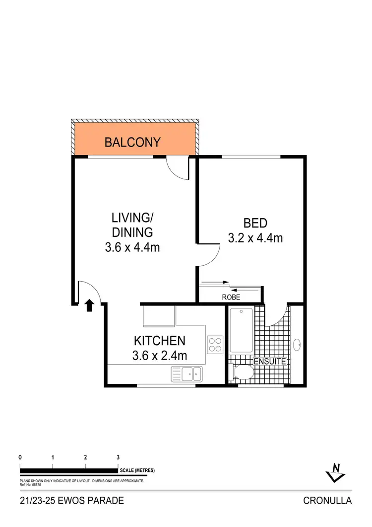 Floorplan of Homely apartment listing, 21/23-25 Ewos Parade, Cronulla NSW 2230