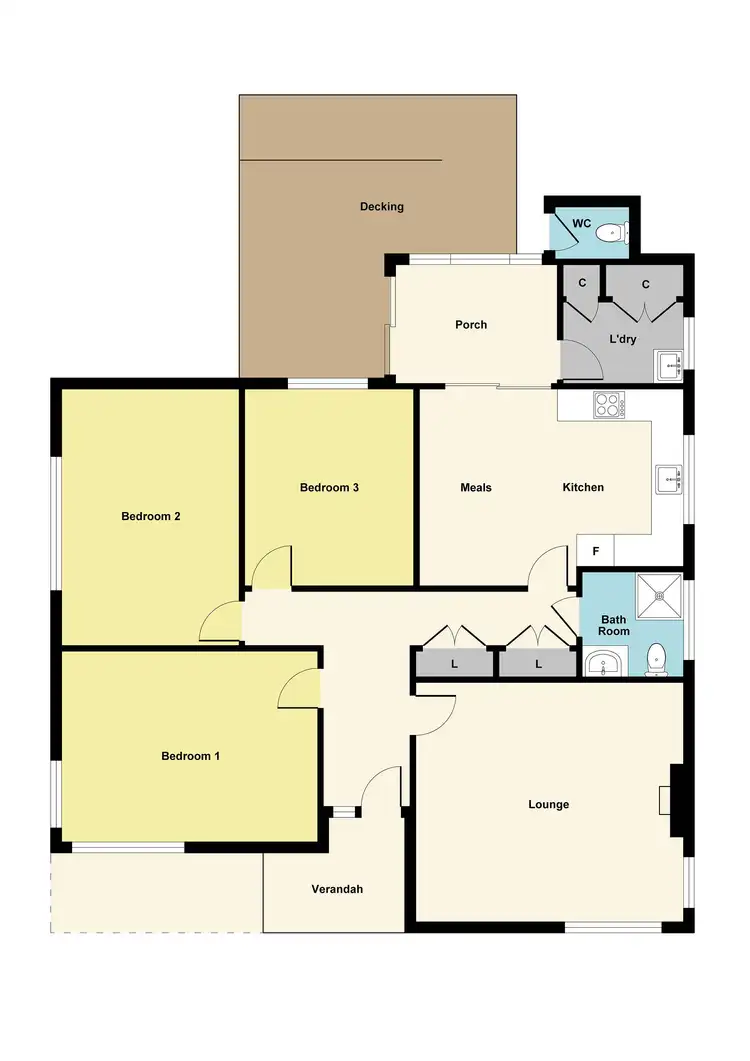 Floorplan of Homely house listing, 19 Rogers Street, Maryborough VIC 3465