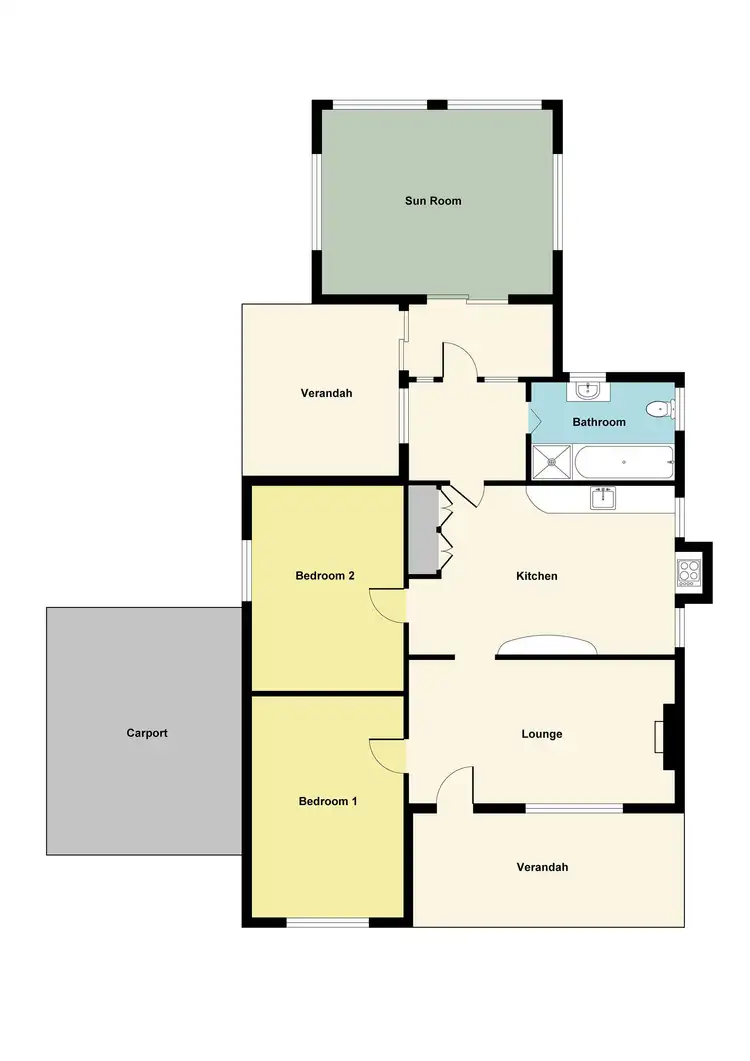 Floorplan of Homely house listing, 11 Taylor Street, Maryborough VIC 3465
