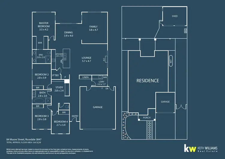 Floorplan of Homely house listing, 84 Moore Street, Rosedale VIC 3847