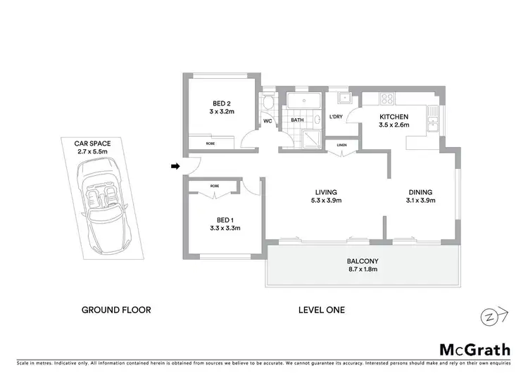Floorplan of Homely apartment listing, 8/12 Keira Street, Wollongong NSW 2500