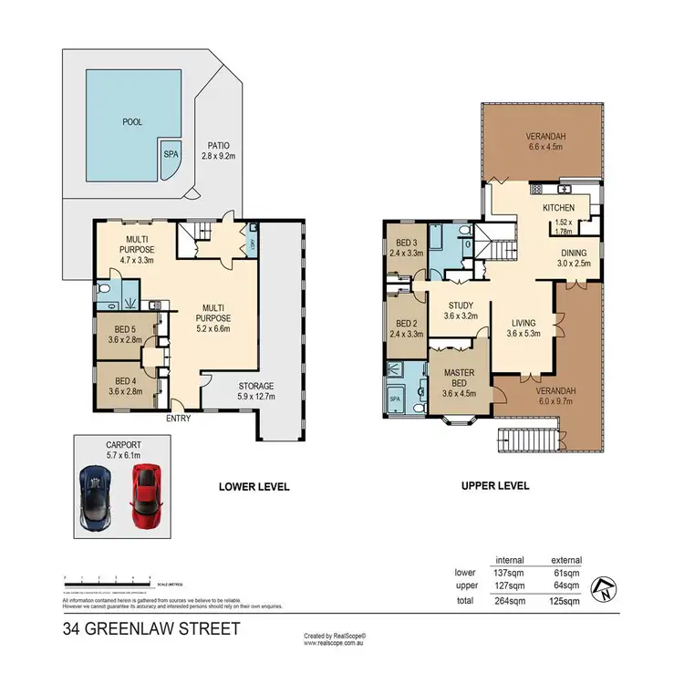Floorplan of Homely house listing, 34 Greenlaw Street, Indooroopilly QLD 4068