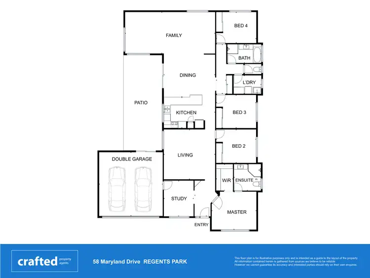 Floorplan of Homely house listing, 58 Maryland Drive, Regents Park QLD 4118