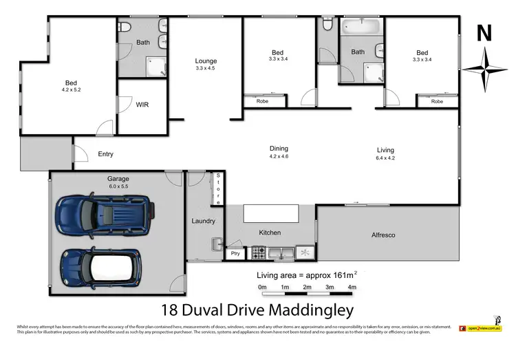 Floorplan of Homely house listing, 18 Duval Drive, Maddingley VIC 3340
