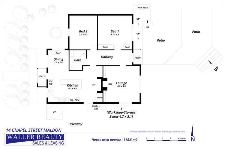 Floorplan of Homely house listing, 14 Chapel Street, Maldon VIC 3463