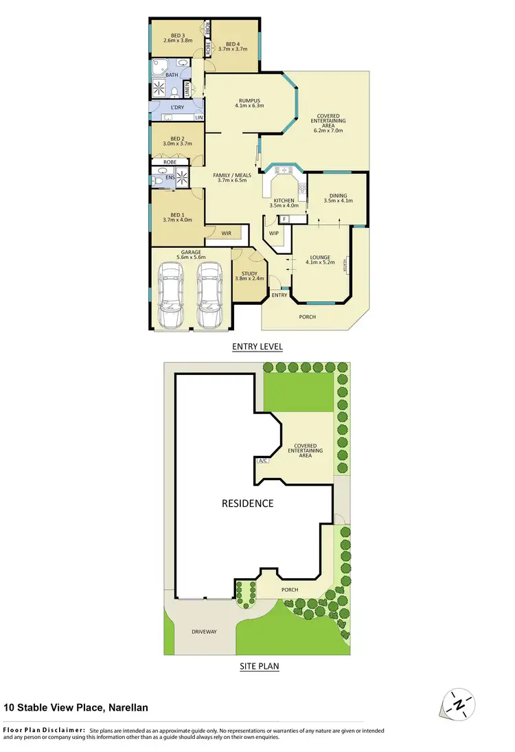 Floorplan of Homely house listing, 10 Stable View Place, Narellan NSW 2567
