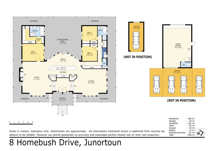 Floorplan of Homely house listing, 8 Homebush Drive, Junortoun VIC 3551