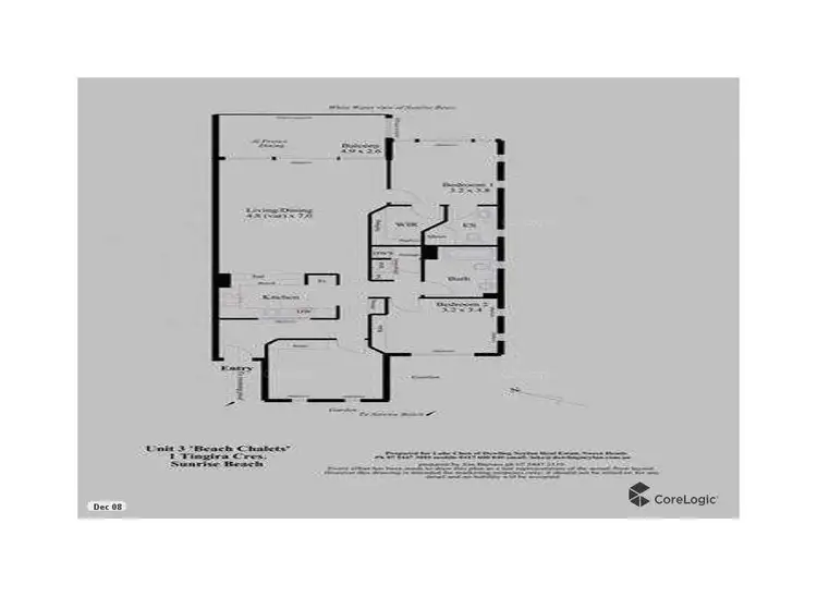 Floorplan of Homely apartment listing, 3/1 Tingira Crescent, Sunrise Beach QLD 4567