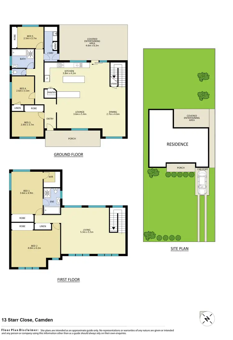 Floorplan of Homely house listing, 13 Starr Close, Camden NSW 2570