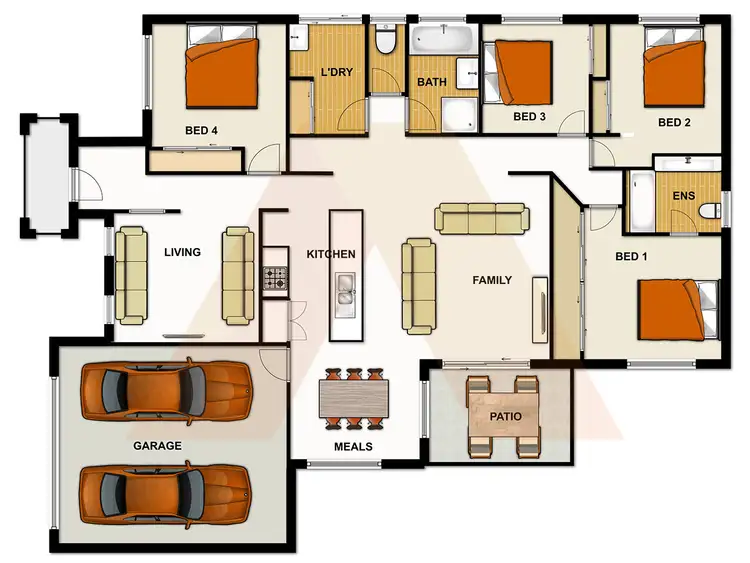 Floorplan of Homely house listing, 10 Tahlee Court, Regents Park QLD 4118