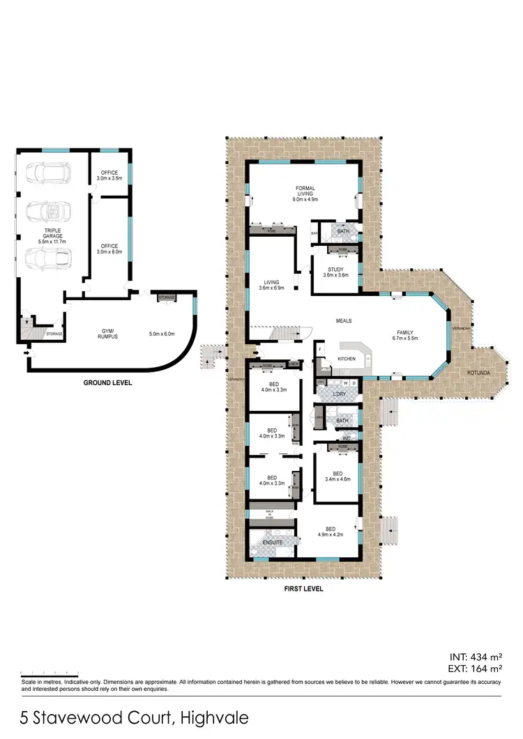 Floorplan of Homely house listing, 5 Stavewood Court, Highvale QLD 4520