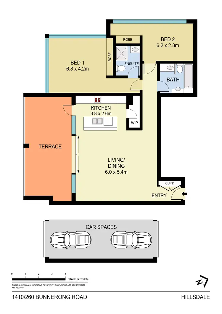 Floorplan of Homely apartment listing, 1410/260 Bunnerong Road, Hillsdale NSW 2036