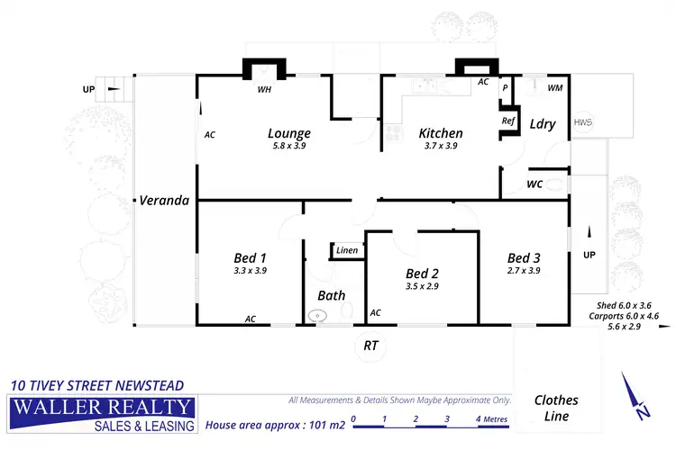 Floorplan of Homely house listing, 10 Tivey Street, Newstead VIC 3462
