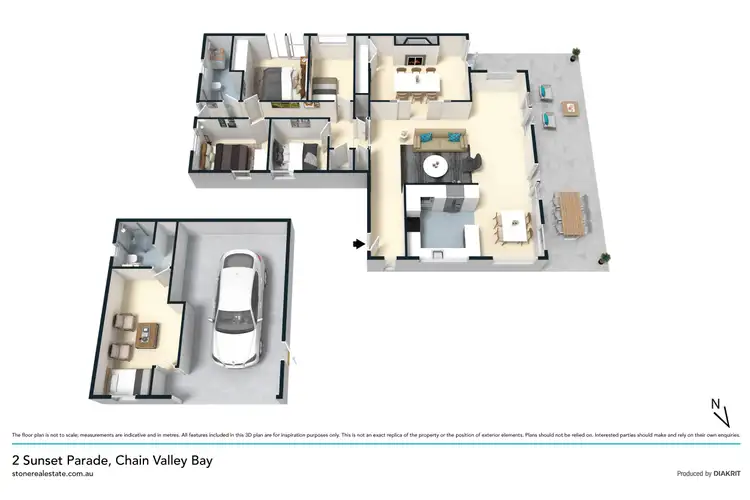 Floorplan of Homely house listing, 2 Sunset Parade, Chain Valley Bay NSW 2259