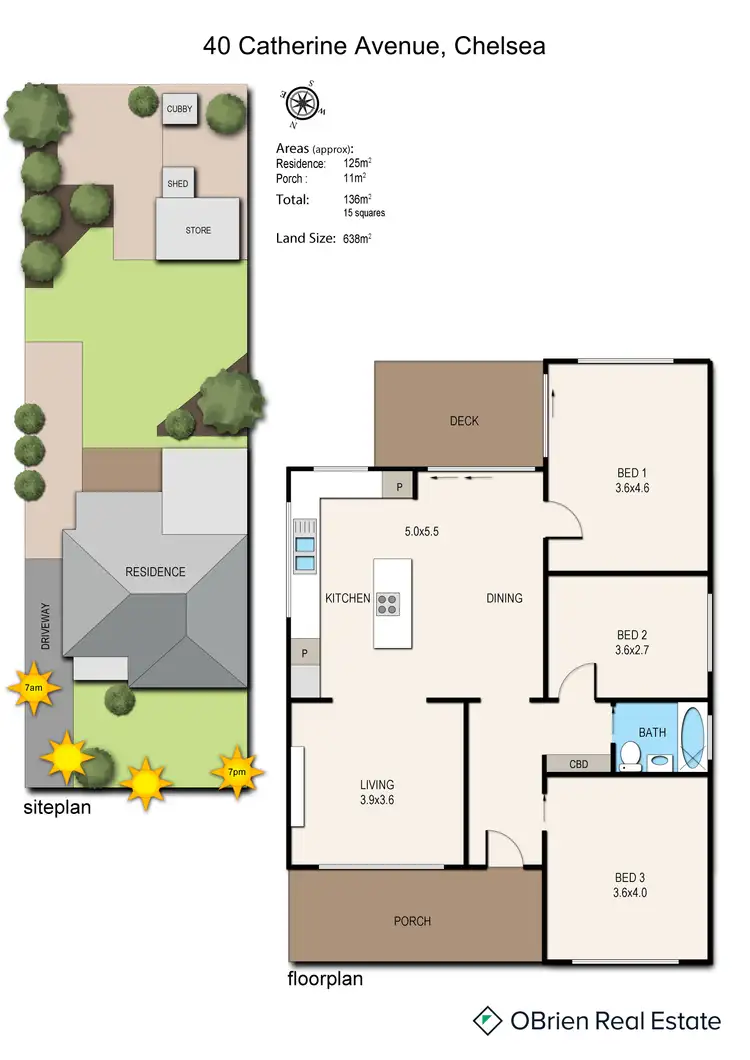 Floorplan of Homely house listing, 40 Catherine Avenue, Chelsea VIC 3196