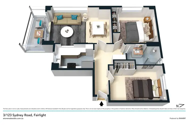 Floorplan of Homely apartment listing, 3/123 Sydney Road, Fairlight NSW 2094