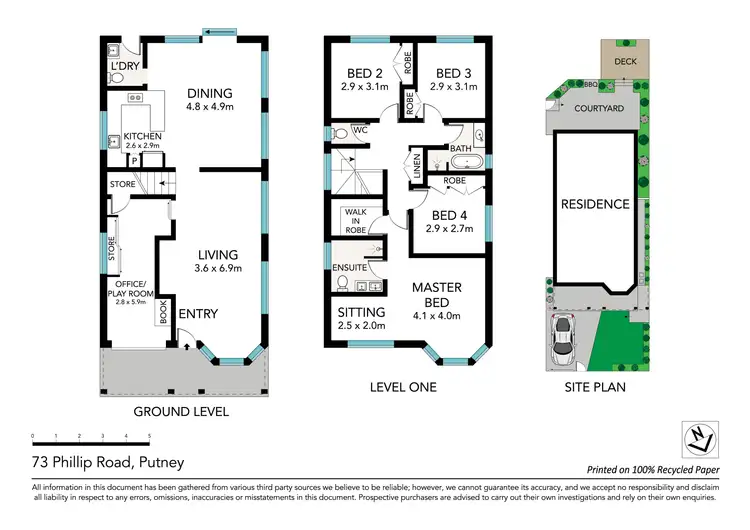 Floorplan of Homely house listing, 73 Phillip Road, Putney NSW 2112