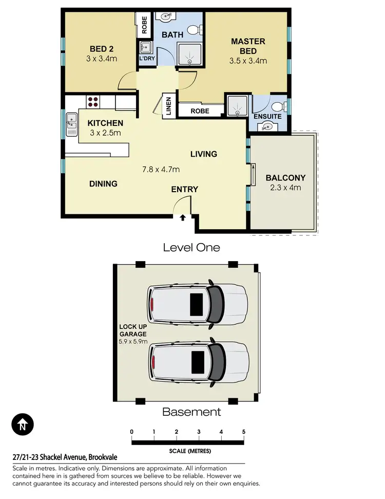 Floorplan of Homely apartment listing, 27/21-23 Shackel Avenue, Brookvale NSW 2100