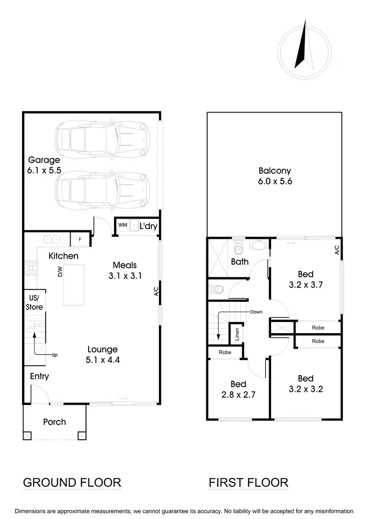Floorplan of Homely townhouse listing, 12 Alandown Close, Knoxfield VIC 3180