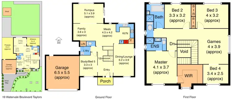 Floorplan of Homely house listing, 19 Watervale Boulevard, Taylors Hill VIC 3037