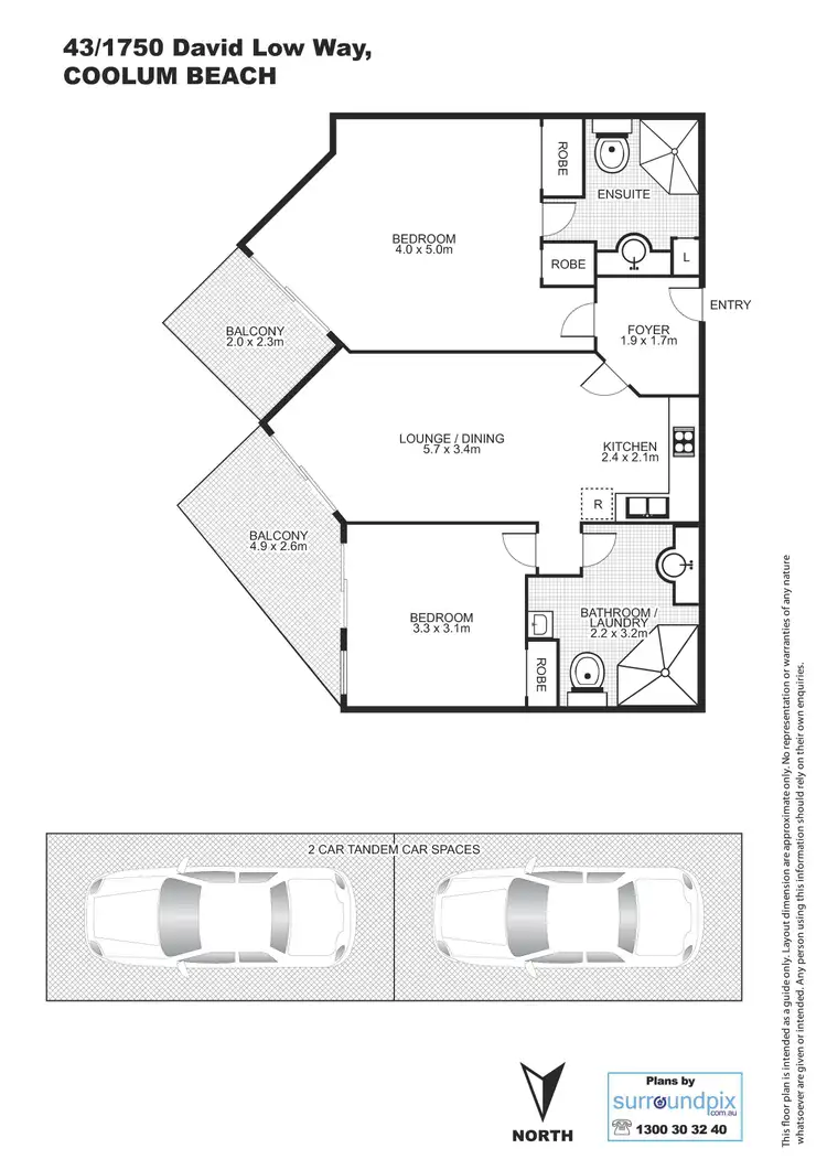Floorplan of Homely unit listing, 43/1750 David Low Way, Coolum Beach QLD 4573