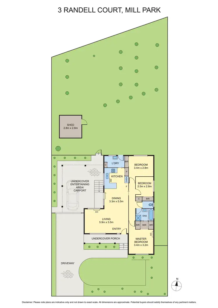Floorplan of Homely house listing, 3 Randell Court, Mill Park VIC 3082