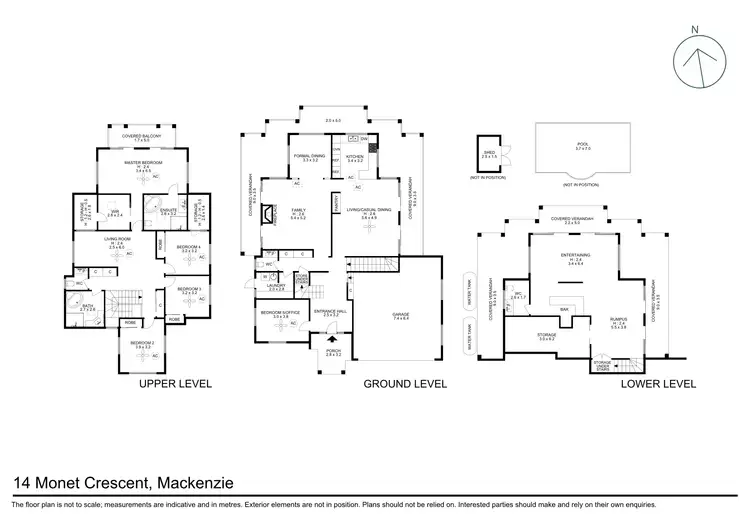 Floorplan of Homely house listing, 14 Monet Crescent, Mackenzie QLD 4156