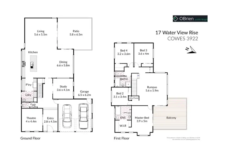 Floorplan of Homely house listing, 17 Waterview Rise, Cowes VIC 3922