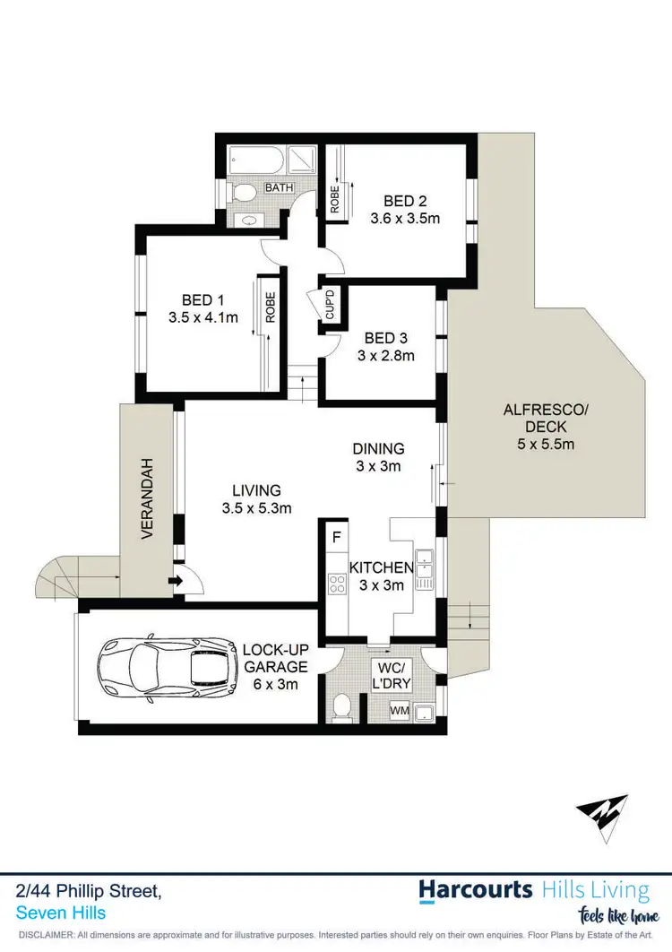 Floorplan of Homely house listing, 2/44 Phillip Street, Seven Hills NSW 2147